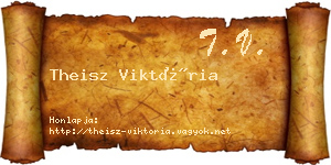 Theisz Viktória névjegykártya